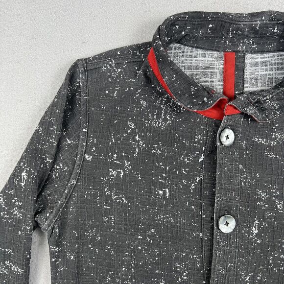 Parsley and‎ Sage Black Red Textured Long Sleeve Collared Button Front Jacket S - Picture 3 of 16